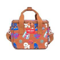 Korean direct mail SNILLO STITCH childrens cartoon print picnic insulated lunch bag with shoulder strap B-510