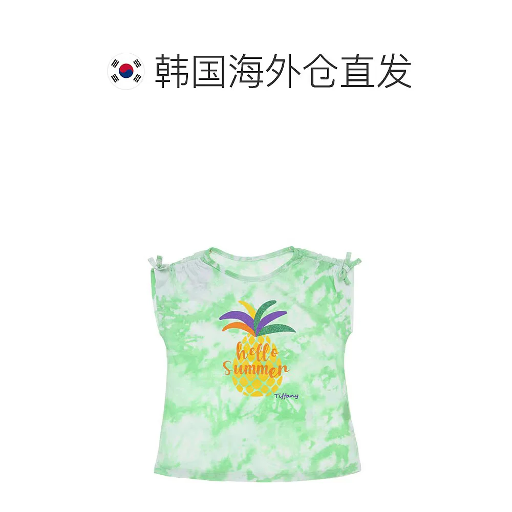 Корейская прямая почтовая отправка [Tiffany] Зеленая водяная отметка футболка T -shirt T23KCT080