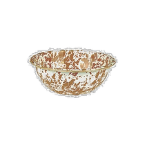 Korean direct mail CROW CANYON HOME Saddle Golden Brown Oatmeal Bowl 0026177016484