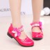 giày da cô gái con trai 2020 mùa xuân và mùa thu kim cương nước mới công chúa giày Hàn Quốc phiên bản sinh viên nơ cao gót giày duy nhất. 
