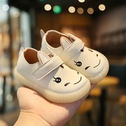 Nữ bé giày 0-2 trẻ em giày đơn mùa xuân và mùa thu mềm có đáy bé walkshoes 1 1 3 tuổi giày da bé chúa.