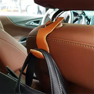 Leather car hook hidden hook seat back front and rear multi-function car hook creative car interior