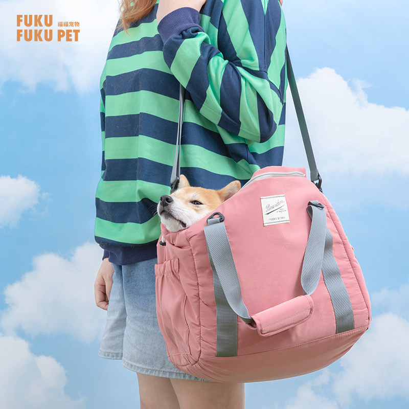 Fun meow out pet bag cat and dog universal light luxury portable messenger backpack basket cat small and medium dog daily bag