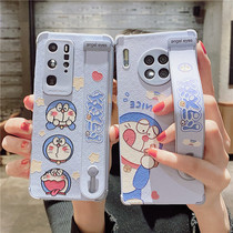 Day Family Fun Cartoon Apply Huawei mate30 Mobile Phone Shell mate40pro Wristband Bracket p40pro Lens Full Package Anti-Fall nova7 Silicone Gel P30 Cute Female Glory 3