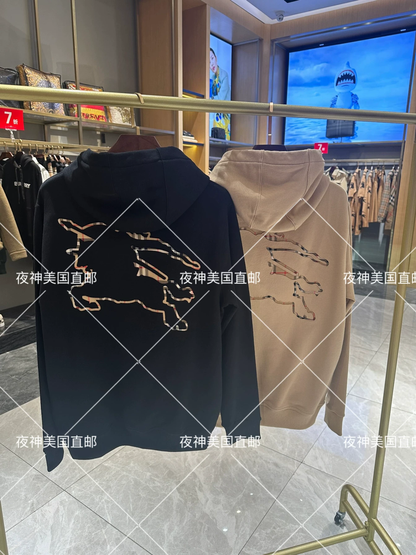 Burberry, летний свитшот, худи, рубашка, США