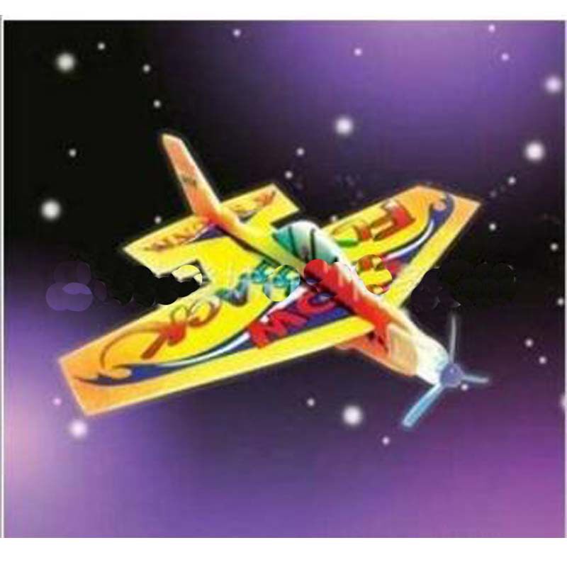 Magic rotary plane Foam paper plane assembly model toy Creative children's toys