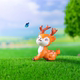 Creative Mini Cute Artificial Plum Blossom Deer Pair Office Workstation Computer Desktop DIY Decoration Ornaments