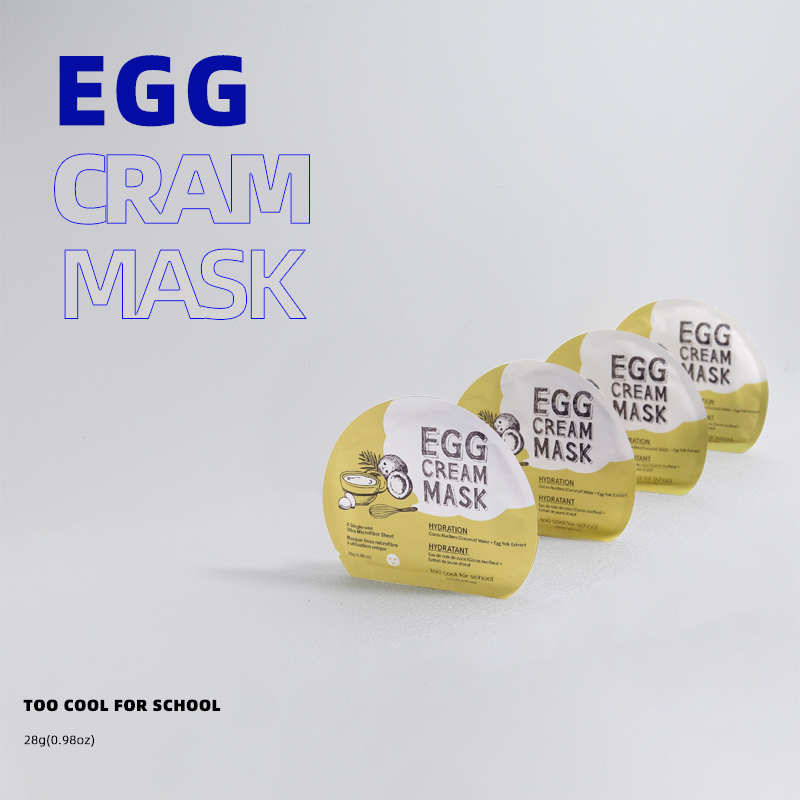 Korea too cool for school coated cool egg nourishing mask moisturizing small egg essence