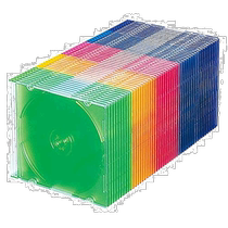 (Direct Mail from Japan) SANWA SUPPLYCD DVD Blu-ray Case Slim 50 Page Set 5 Color Mix