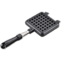 Japan direct mail Yoshikawa Yoshikawa double-sided waffle pan aluminum alloy non-stick pan metal ring design