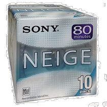 (Direct mail from Japan) SONY MD (microdisc) 80 minutes 10PACK NEIGE 10MDW80NEB