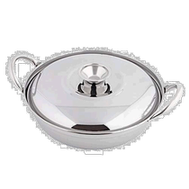 (Direct mail from Japan) Pearl metal two-hand pot silver stainless steel hot pot pot 17cm HB-4459