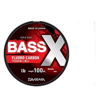 (日本直邮)Daiwa达亿瓦 氟碳线BASS-X Fluoro 100M 16lb100m 自