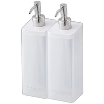 (Direct mail from Japan) Yamazaki Yamazaki Shampoo Conditioner Container Set of 2 Transparent 4485 448