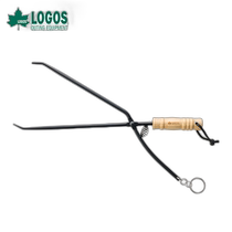 Japanese direct mail LOGOS fun firewood clip 81064222 campfire firewood tongs outdoor activities exposed