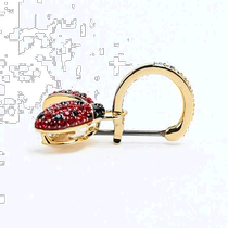 Japanese direct mail SWAROVSKI earrings Idyllia stud earrings and hoop earrings ladybug x x transparent