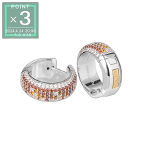 Japanese direct mail LOEWE earrings silver ladies j000239x66 1261 PAVE HOOP EARRI