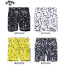 Callaway Golf C23127106 Multicolor Printed Mesh Kanoko Short Half Pants