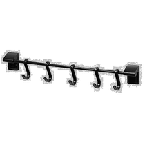 (Direct mail from Japan) Pearl metal five-link hook magnet storage bathroom kitchen black AZ-5129