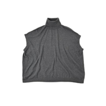 Japanese direct mail pure cotton spun yarn size M turtleneck 45R vest