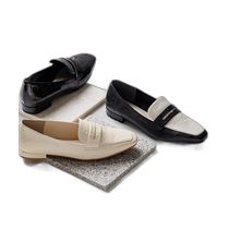 Japan direct mail HIMIKO womens square toe coin shoes 634102