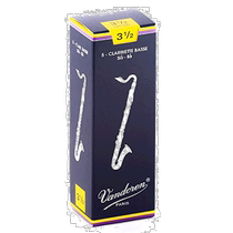(Direct mail from Japan) Vandoren bass clarinet reed traditional type hardness: 3-1 2 5 pieces