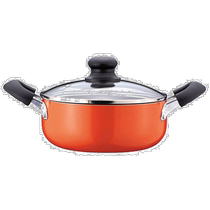 (Direct mail from Japan) Pearl Metal Pearl Metal Two-Handed Pot 20cm Glass Lid Gas Special H-