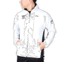 Nichia errand running Oakley Oakley mens high-quality sports zipper jacket white M B-1085466