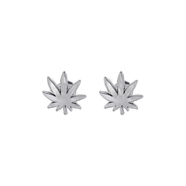 Japan direct mail HUF unisex plant life totem silver earrings 24M_AC80280