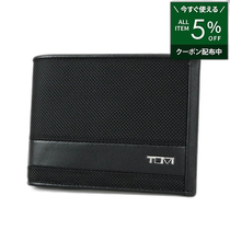 Japan Direct Mail TUMI Wallet Mens Bifold Wallet ALPHA Global Wallet with Coin Bag Black