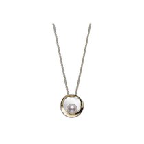 Mikimoto womens pendant 18K gold pearl elegant and beautiful
