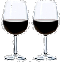 (Direct mail from Japan) ADERIA red wine glass L 575ml transparent pair machine washable made in Japan
