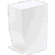 (日本直邮)山崎实业 垃圾桶 脚踏式厕所用 tower 白色 3385