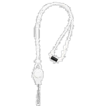 (Direct mail from Japan) hamee phone accessories iFaceQuickRelease mobile phone lanyard white