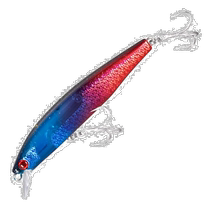 Jour Tide Runners jambes Shimano Jubilee Luia Fake Bait appât Bionique avec crochet appât Hard Red Blue 110mm ZQ