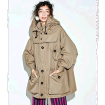 Japan Direct Mail MEDE19F Womens Original Pattern Lined Canadian Style Canvas Jacket Lightweight and Warm