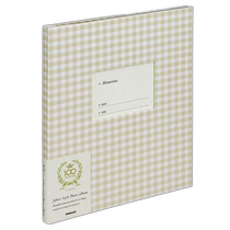(Direct mail from Japan) Nakabayashi Nakabayashi Photo Album Fabric Style Casual Plaid A4 Beige 237