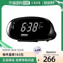 (Direct mail from Japan) OHM clock radio FM AM compatible black width 182 height 85 5 depth 92mm
