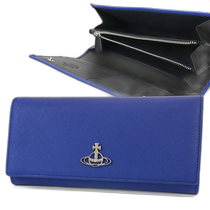 Japan Direct Mail Vivienne Westwood Wallet Mens and Womens Long Wallet Orb Blue 51120