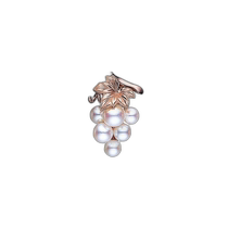 MIKIMOTO Mikimoto Akoya perle broche en or rose 18 carats sculptée à la main