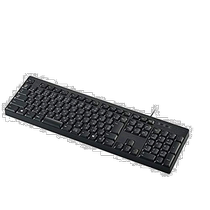 (Direct mail from Japan) Elecom Wired Membrane Keyboard Black TK-FFCM01BK