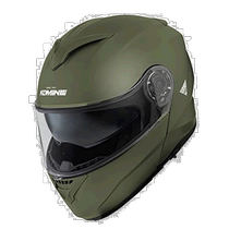(Direct mail from Japan) Komine magnetic buckle closure helmet HK-171 FL can easily open and close XL olive with one hand