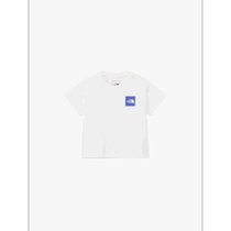 Daily fashion running errand The North Face short-sleeved small square logo T-shirt (baby) black (K)
