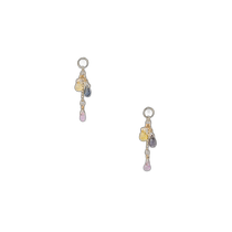 Japanese direct mail Japanese trend agete Akado K10 sapphire earrings pendant