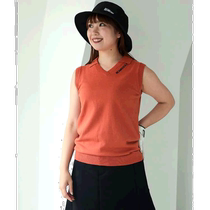 Japan direct mail BEAMS GOLF ORANGE LABEL womens sleeveless knitted Polo shirt autumn new style