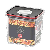 (Direct mail from Japan) Pearl Metal Storage Container Black × Red Smart Sealing Container Rectangular 1 8LHB