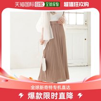 (Japan Direct Mail) Newlyme Snow crowing 100 plexigned dress (beige) Dream outfits Платье Plexiger Skirt brown