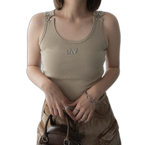 Japanese direct mail WEGO womens metal logo sleeveless vest DI24SM07L0025