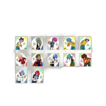 (Direct mail from Japan) Pommop mini colored paper pattern commemorative collection Inazuma Eleven 12-piece set is easy to collect