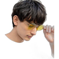 Japan direct mail Rocky Monroe men and women with the same round polarized lenses Anti-UV sunglasses 1318